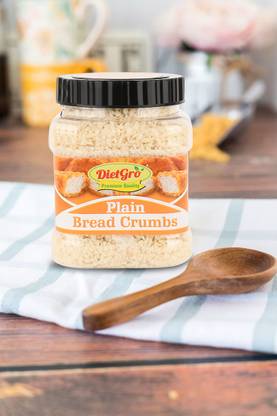 DietGro Plain Bread Crumbs For Cutlets, Fried Chicken, Snacks 160 g