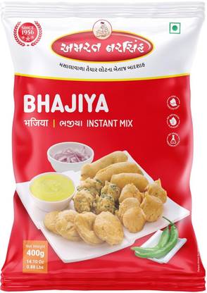 AMRAT NARSIH Besan Bhajiya Instant Mix Ready-to-Cook Crispy & Crunchy Fritters Pack Of 1 400 g