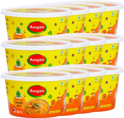 Amajain Instant Sattvik Rasam Rice, Ready-to-Eat, No Added Preservatives, Jain-Friendly 840 g