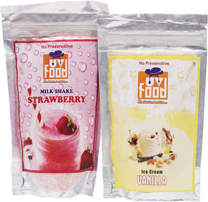 The UV Food Special Strawberry Milk Shake + Vanilla Icecream (Instant Mix & Premix) 240 g
