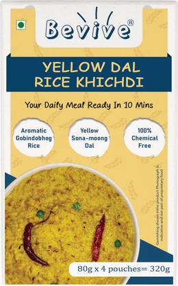 bevive YellowDal Rice Khichdi In 10 Minutes-4x80g= 320 g