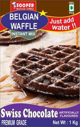 SOOPER BELGIAN WAFFLE PREMIX SWISS CHOCOLATE FLAVOUR 1 kg
