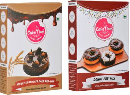 Cake Time Whole Wheat & Donut 500 g Instant mix pack of 2 500 g