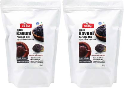 QQ Chef Karuppu Kavuni Kanji Mix | Black Rice Porridge Mix for Healthy Breakfast 600 g