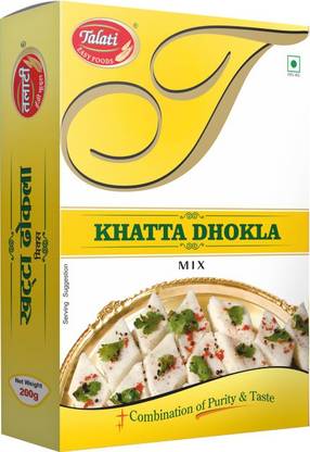 Talati Instant Khatta Dhokla Mix Ready To Cook Gujrati Snack Mix (200gX2) 400 g