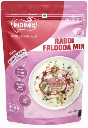 INDIMIX Instant Ready to Cook Rabdi Faluda Mix | Ready In 3 Steps | Healthy & Tasty 200 g