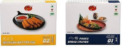 Epicurea Tempura Batter Mix 300gm & Panko Bread Crumbs 150gm Combo 450 g