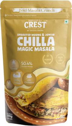sevens crest Sprouted Moong & Jowar Chilla Magic Masala, High in Protein, Pack of 1 - 200 g