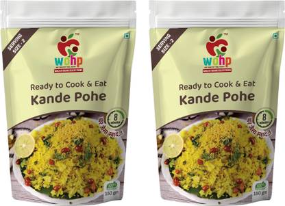 WOHP Authentic Maharashtrian Kande Pohe – Ready to Cook Breakfast Mix 240 g