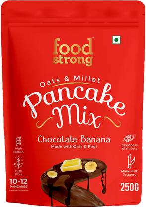 foodstrong Oats and Millets Chocolate Banana Pancake Mix 250 g