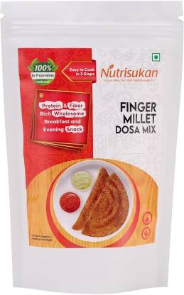 Nutrisukan Finger Millet Dosa Mix | Ready to Cook Breakfast Mix | Crispy & Tasty 200 g