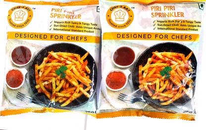 chef's art piri piri sprinkler 250 gm (pack of 2) 500 g