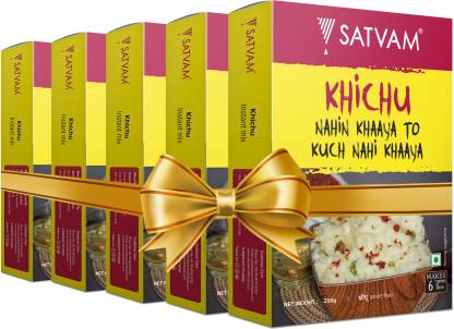 Satvam Khichu Instant Mix (5 * 200 Grams) | (Pack of 5) 1 kg