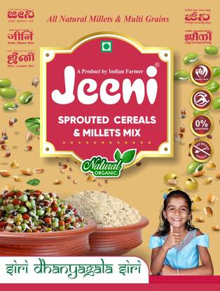 Jeeni SPROUTED CEREALS AND MILLETS MIX 1 kg