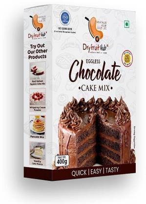 Dry Fruit Hub Chocolate Cake Premix Eggless 400gms Cake Mix, Cake Premix Powder 400 g