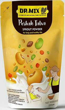 DR. MIX Poshak Tatva Nutrients Powder | Rich in Protein, Folate, Magnesium, Potassium 250 g