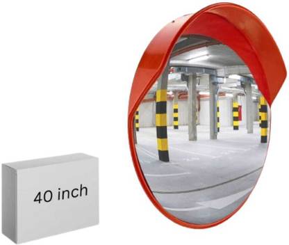 Spotview Unbreakable Convex Mirror For Road Safety with Installation Kit 40.0 Inch Rearview Radar Mirror