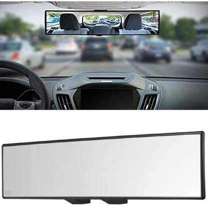 JUST MOD Car Rear View Mirror Wide Angle Panorama Safety Interior Large Vision Mirror Rearview Radar Mirror
