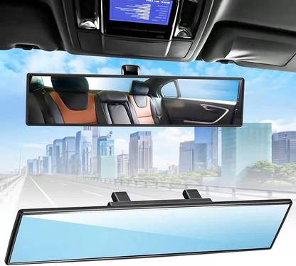Kagbeni Broadway Car Rear View Mirror HD Anti Glare Universal 300mm - 12 Inch Large Rearview Radar Mirror