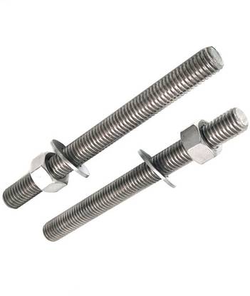 DECENT AIR SYSTEM M8 Galvanized Fully Threaded Rod 165mm Long 5Pcs 8mm Rebar