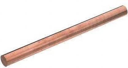 VAKOOBA Straight Solid Metal Copper Round Bar Rod- (20mm Diameter 150mm) Rebar
