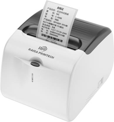 RAISA PRINTECH 80MM 2 in 1 Label & Receipt Printer For Desktop And Mobile Thermal Receipt Printer