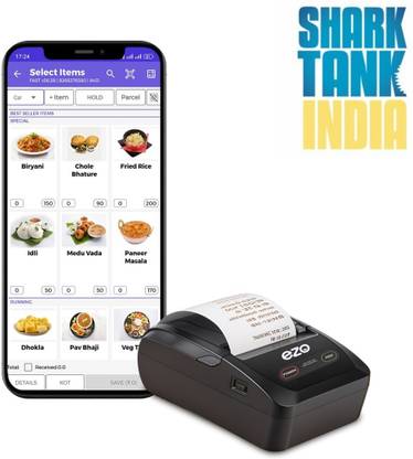 Ezo 58MM 2 Inch USB & Bluetooth 1 Year Software Mobile Printer Billing Machine Thermal Receipt Printer