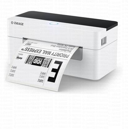 QIMAGE Thermal Barcode Label Printer for 4x6 Inch Label, Adjustable Size, 203DPI Thermal Receipt Printer