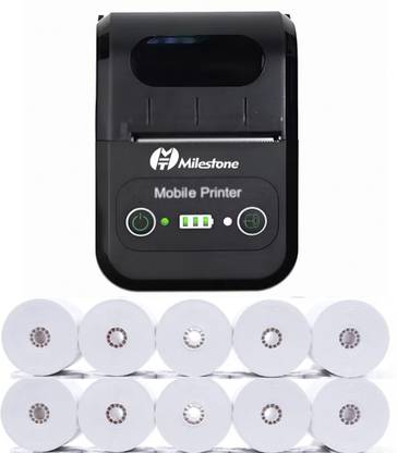 Milestone BT 58 2 Inch 58mm Thermal Bluetooth + USB Printer for Small Business Thermal Receipt Printer