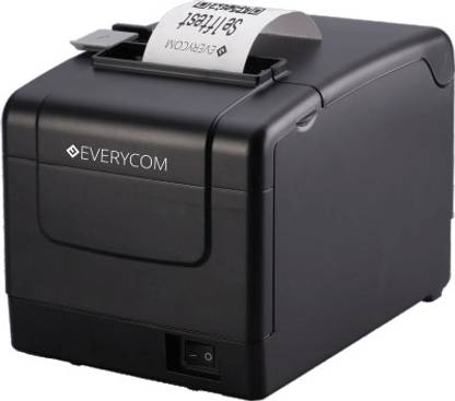 EVERYCOM EC-901 80mm | 3 Inches USB+LAN Interface POS (AUTO Cutter, Black) Thermal Receipt Printer