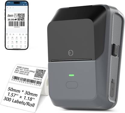 Q-IMAGE Bluetooth Printer Mobile Support Thermal Printer | Upto 2 inch Printer Multi-function Color Thermal Transfer Printer