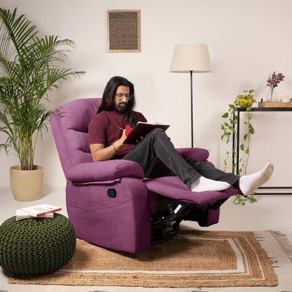 Jordyblue Jamie 3R Rocking Revolving Fabric Manual Rocker Recliner
