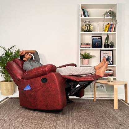 Jordyblue Connor Suede Fabric Manual Recliner