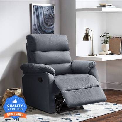Jordyblue Cypress Compact Fabric Manual Recliner