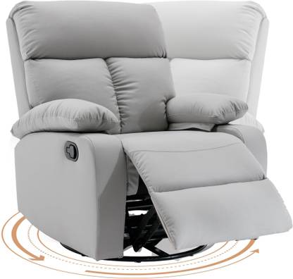 Oakcraft Leatherette Manual Swivel Recliner
