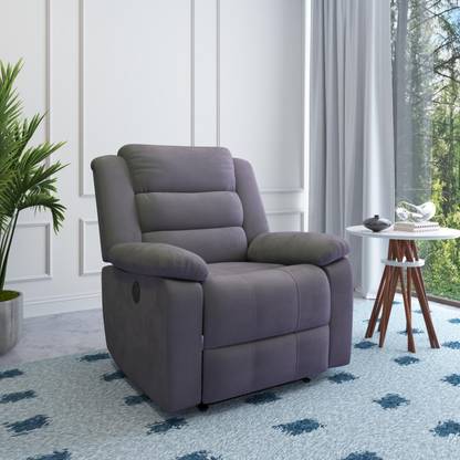 Nilkamal Sierra 1 Seater Velvet Fabric Powered Recliner