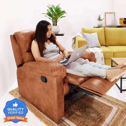 Jordyblue Louis Fabric Manual Recliner