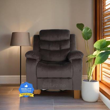 LEZINO Fabric Manual Swivel & Rocker Recliner