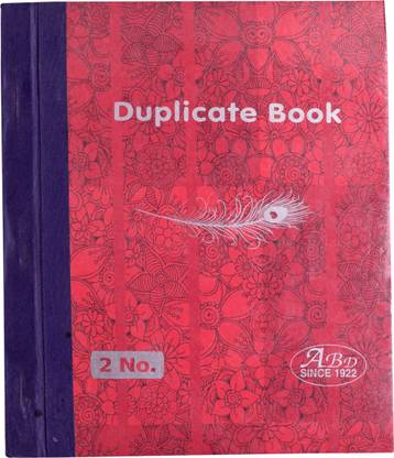 ABD Duplicate Book (Size 2 No.) 1-Part Duplicate Book