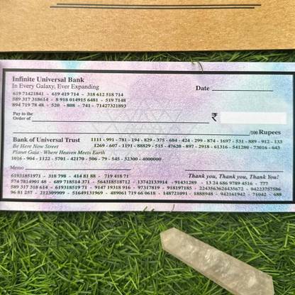 Vibrance Abundance Cheque Book with Abundance Code|Law Of Attraction, Money Manifestation Abundance Cheque Book with Abundance Codes | Law Of Attraction 1-Part Money Manifestation Checks for Vision Board