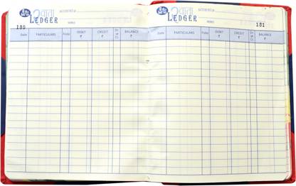 ABD Ledger Small Blue Notebook By 21*17 80GSM Paper Quality 300 Pages 1-Part Ledger Book