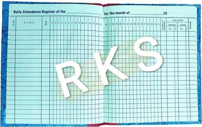 R K SALES R K Attendance Book Short Size R K Attendance Book, 40 PAGES PACK OF 1 1-Part Hard Bound