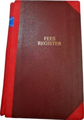 LRS Fees Record Register - 100 Pages - 100 GSM Thick Paper Fees Record Register 0-Part Fees Record Register