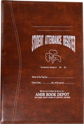 ABD Staff Attendance Register For Daily Record Academic (100 Pages) 1-Part Staff Attendance Register