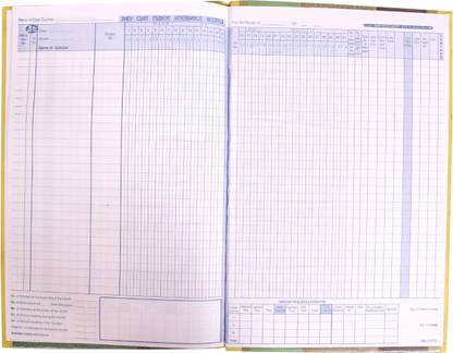 ABD Student Attendance Register 60 Pages 1-Part Student Register