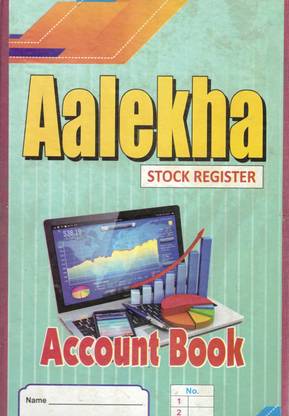 Aalekha Stock Register with A-Z Index 1-Part Stock Register
