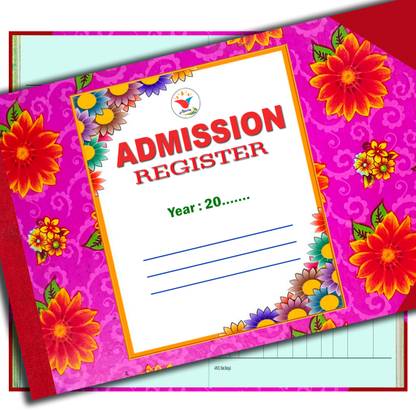 ANVIS Admission Register | 50 Sheets | 100 Pages | Hard Bound 1-Part Record Keeping Books