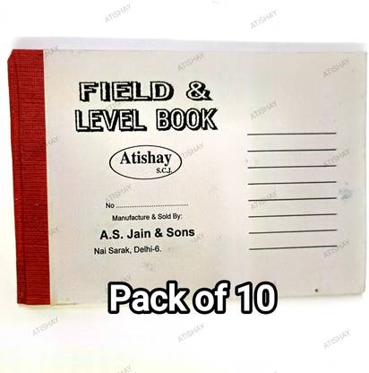 atishay Field & Level Book, Pack of 10 1-Part Field & Level Book