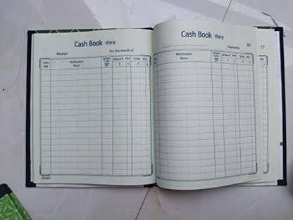 Peeplvalue Peeplvalue Cash Book Copy Preprinted Cash book with Hard binding Cover for long durability 0-Part Cash Book