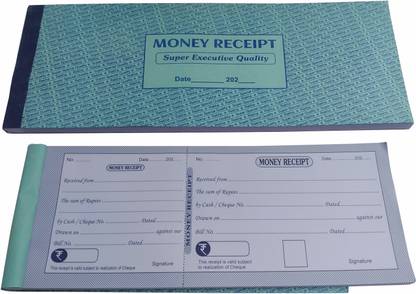 Accounts Money Receipt 100 Pages Special Quality Money Receipt 100 Pages Special Quality 2 Pcs Combo 2-Part Money Receipt